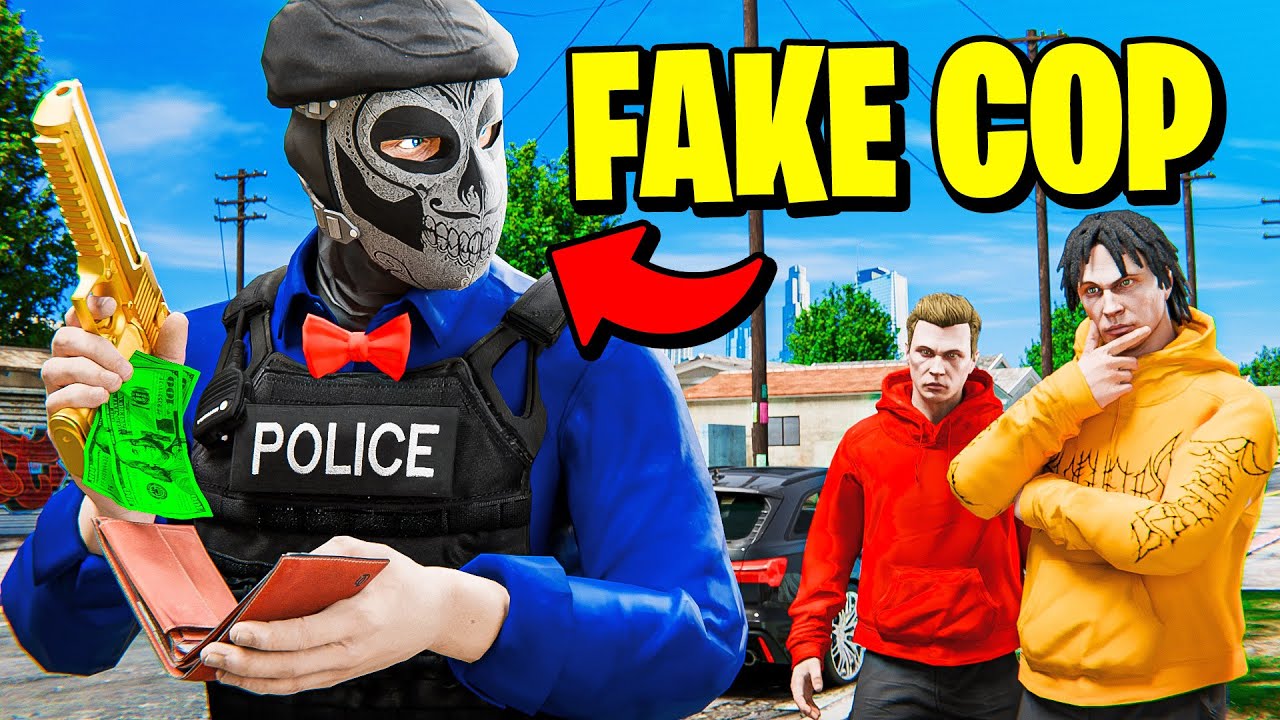 FAKE Cop Robs Players In GTA 5 RP