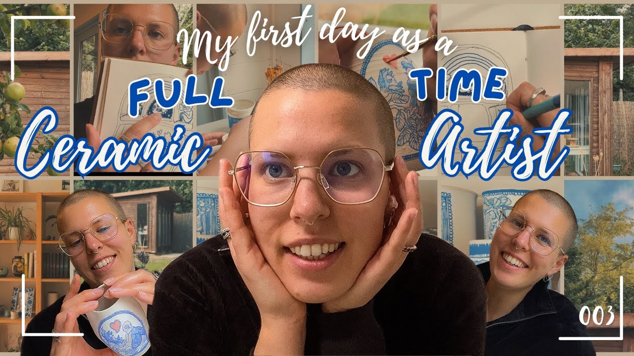 My first day as a full time ceramic artist🏺🧑‍🎨