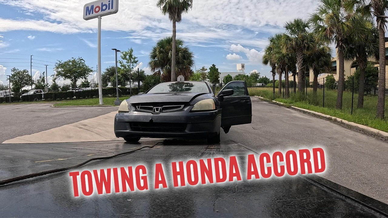 TOWING A HONDA ACCORD 2008