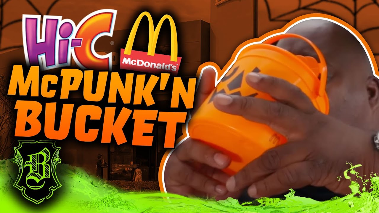 Hi-C Orange Lavaburst Chug Out The McDonalds Halloween Happy Meal McPunk'n Bucket