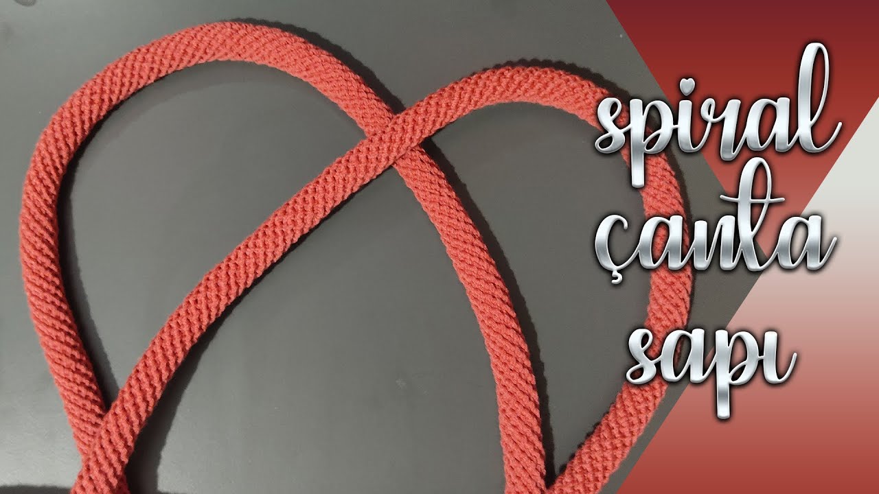 Spiral Çanta Sapı (Hapishane İşi) | Crochet Spiral Rope Bag Handle | Çanta Sapı Yapımı