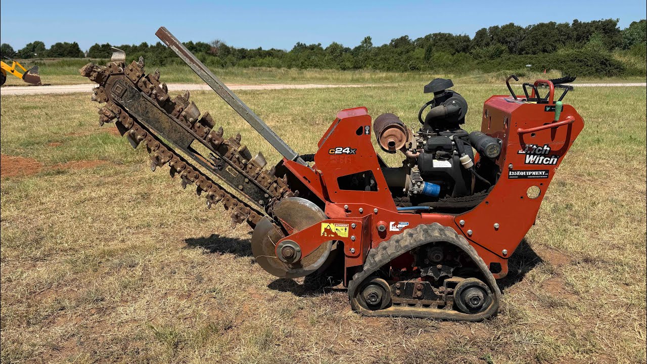 Used Ditch-Witch C24X 36” Trencher With Trailer For Sale
