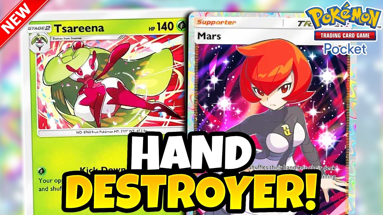THIS Tsareena DECK DESTROYS YOUR OPPONENT'S HAND! | Pokemon TCG Pocket