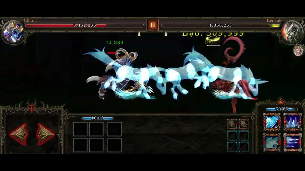 Chiron 80 đồ c&ugrave;i solo map 40 địa ngục | Epic Heroes War 