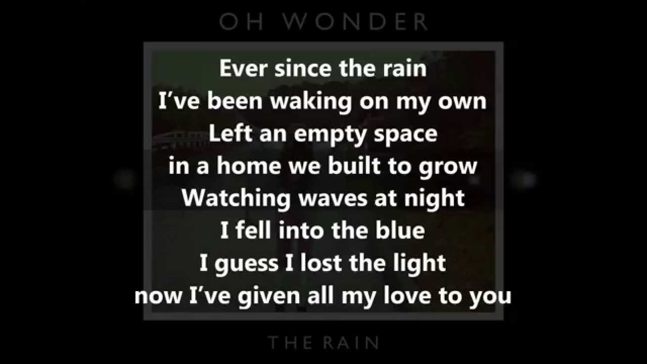 Oh Wonder - The Rain [Lyrics]