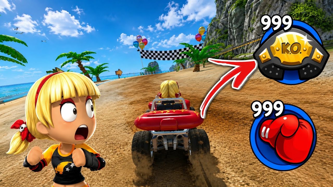 Roxie pickup Abilities Instead of Powerups 😱🔥 | Beach Buggy Racing MOD APK 🎮 |