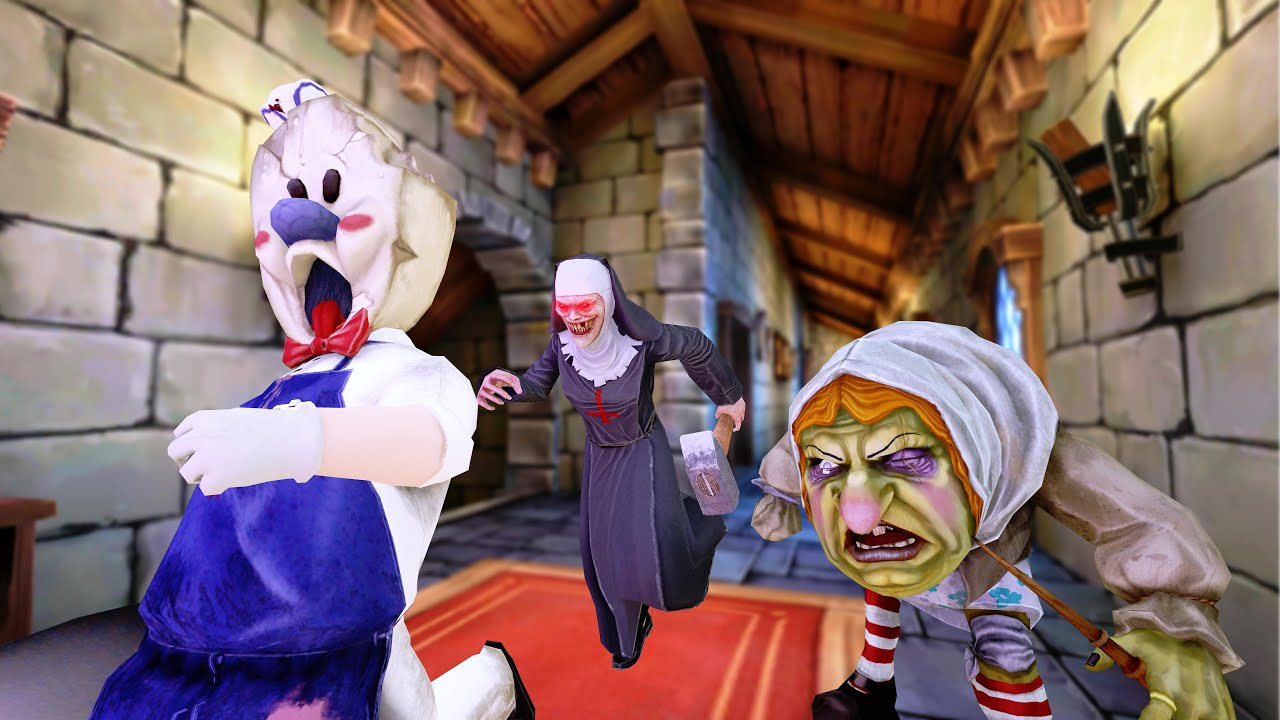 Ice Scream 8 vs Evil Nun 2 funny animation 277