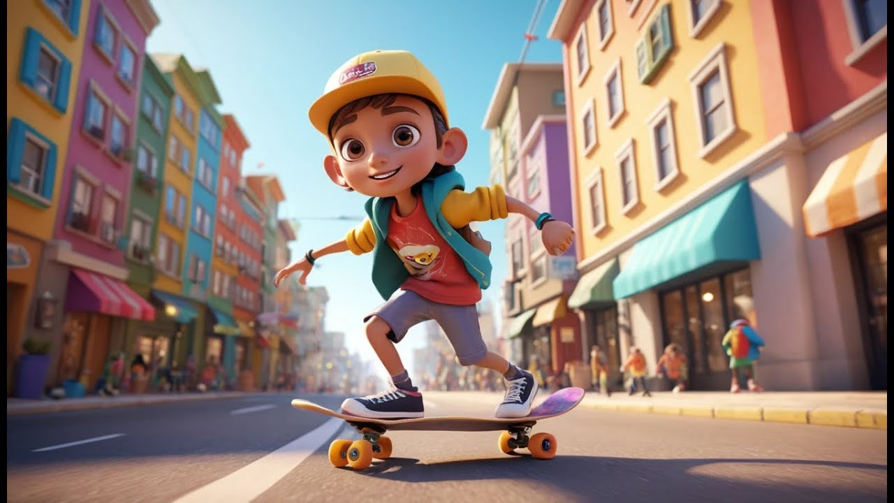O Mini Skatista do Subway Surfers Caiu na Pista | Rimas e Canções Infantis