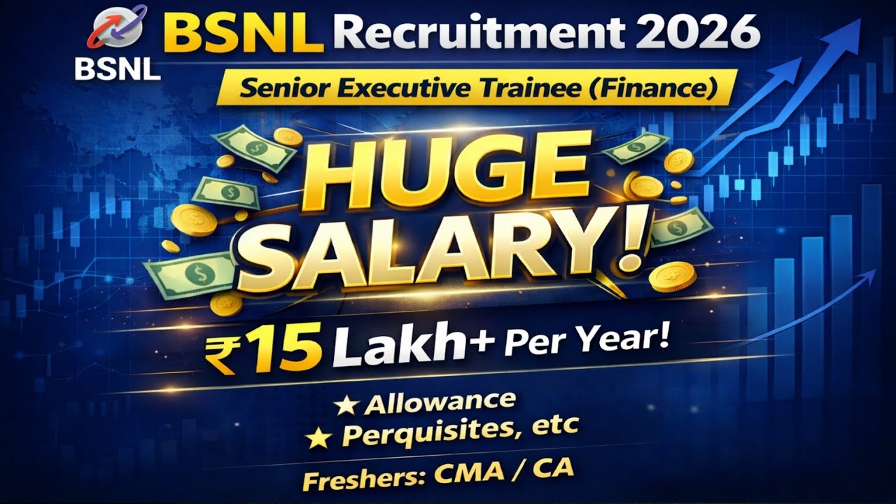 BSNL/ SENIOR EXECUTIVE TRAINEE FINANCE/ SALARY/ CA/ CMA/ SYLLABUS/ PREVIOUS YEAR QUESTION PAPER/PSU/
