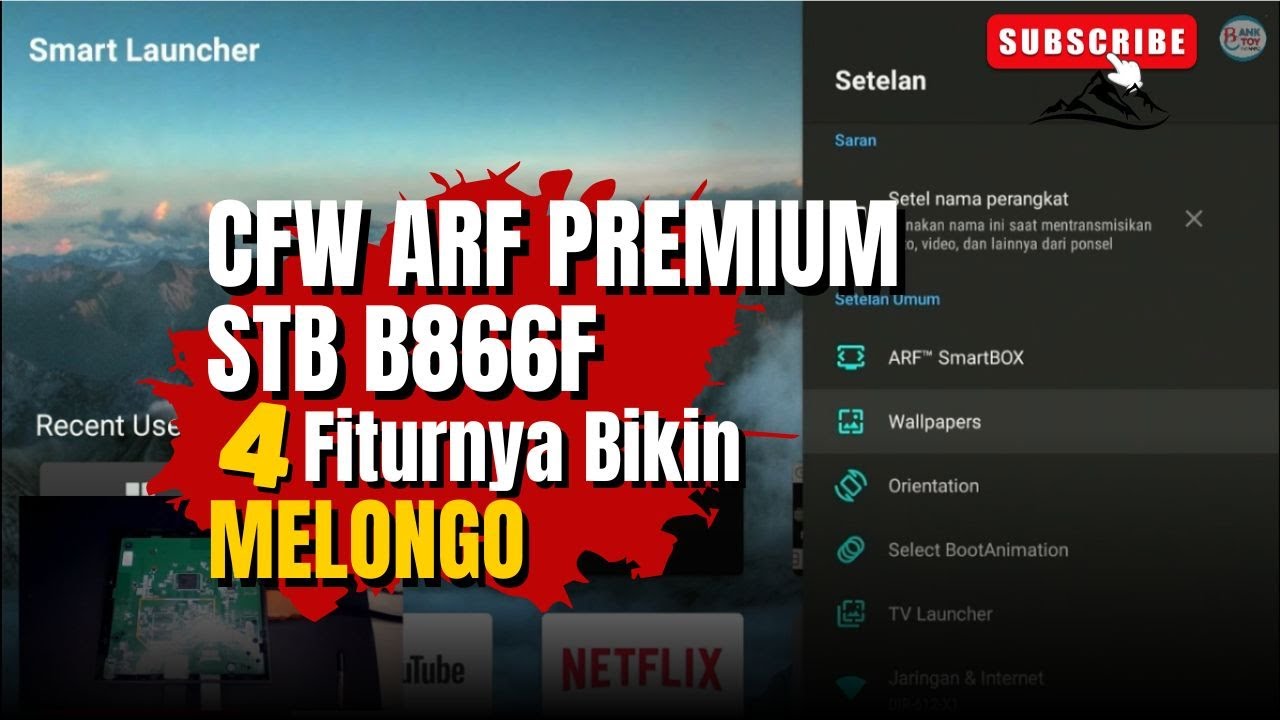 FLASH STB B866F REVIEW FW ARF SMARTBOX BISA GANTI WALLPAPER LAUNCHER