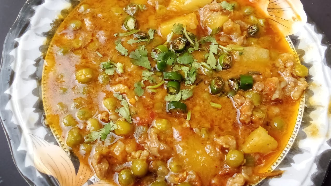 Matar alo kima # recipe #alo kima matar