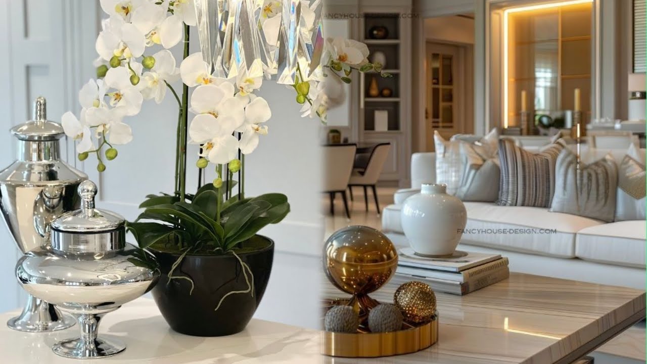 DECORACIÓN MODERNA 2025 IDEAS 💡 ADORNOS ELEGANTES PARA DECORAR TU CASA LUJOSA Y MODERNA