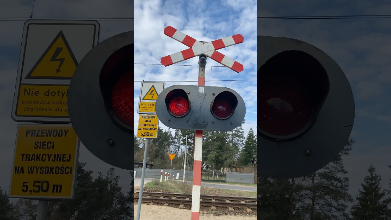 #shorts Przejazd kolejowy (SSP) - Grzegorzewo / Polish railroad crossing