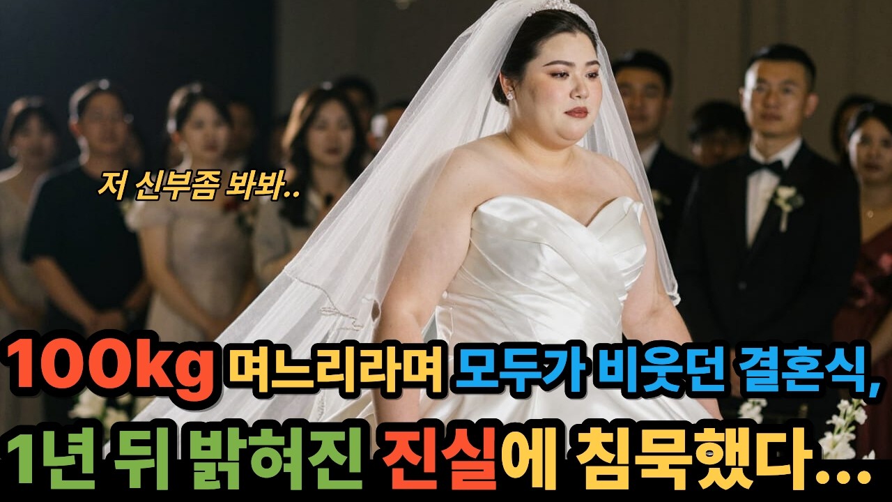 100kg 며느리라며 모두가 비웃던 결혼식… 1년 뒤 밝혀진 진실에 침묵했다..| 노후사연 | 인생사연 | 시니어사연 | 사이다사연 | 오디오북 | 감동사연