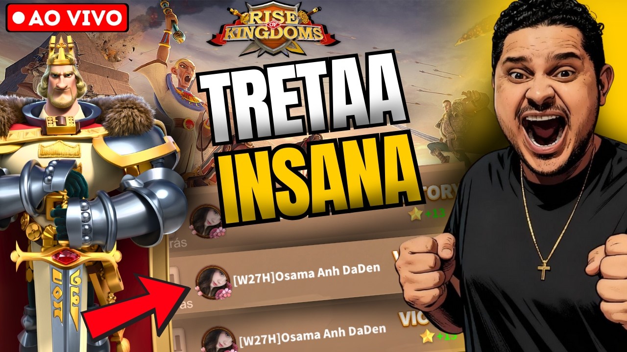 🟡LIVE | DESTA VEZ A PARADA VAI SER INSANA KD #3695 | RISE OF KINGDOMS | MarquesRok