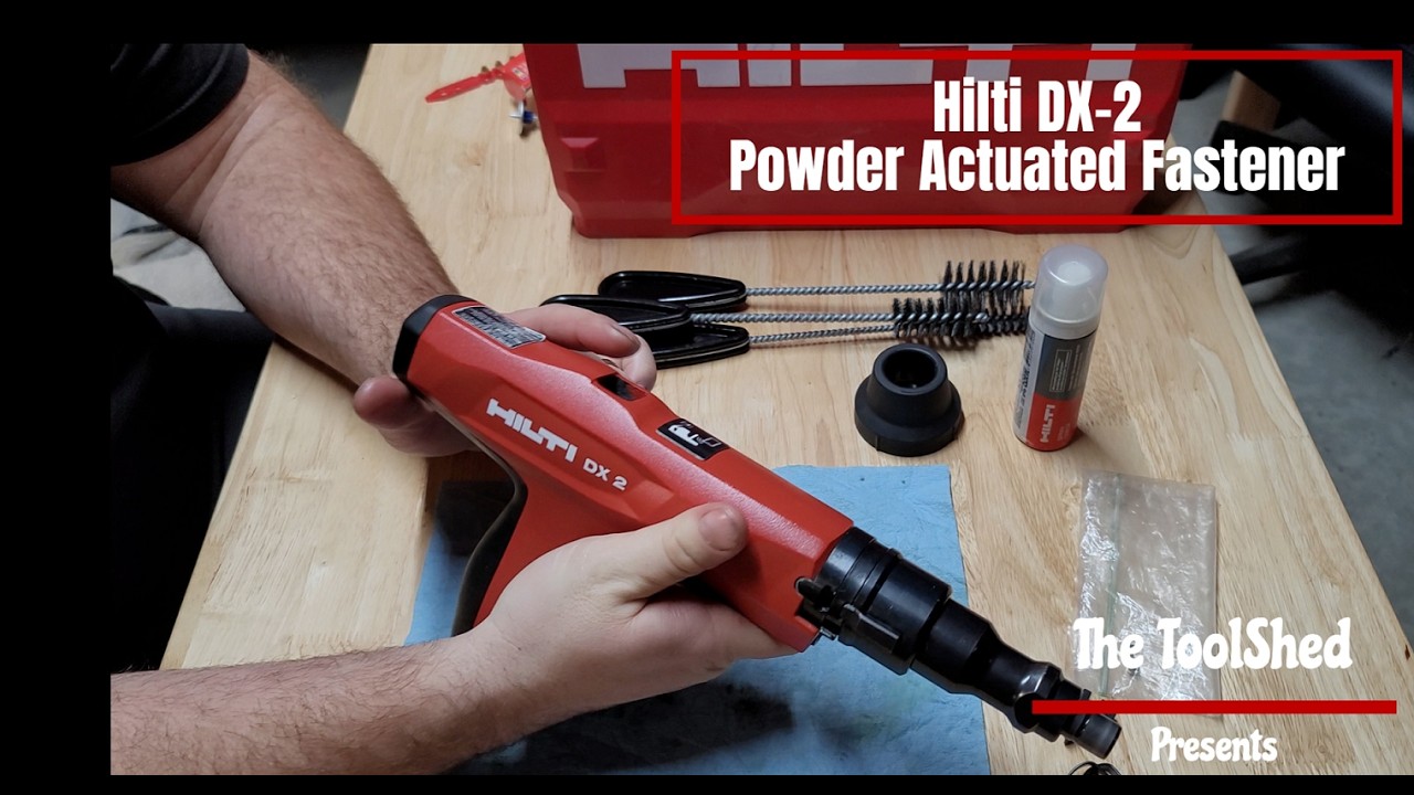 The Hilti DX-2 Powder Actuated Fastener- How to Use, Fuel, and Fully Clean.