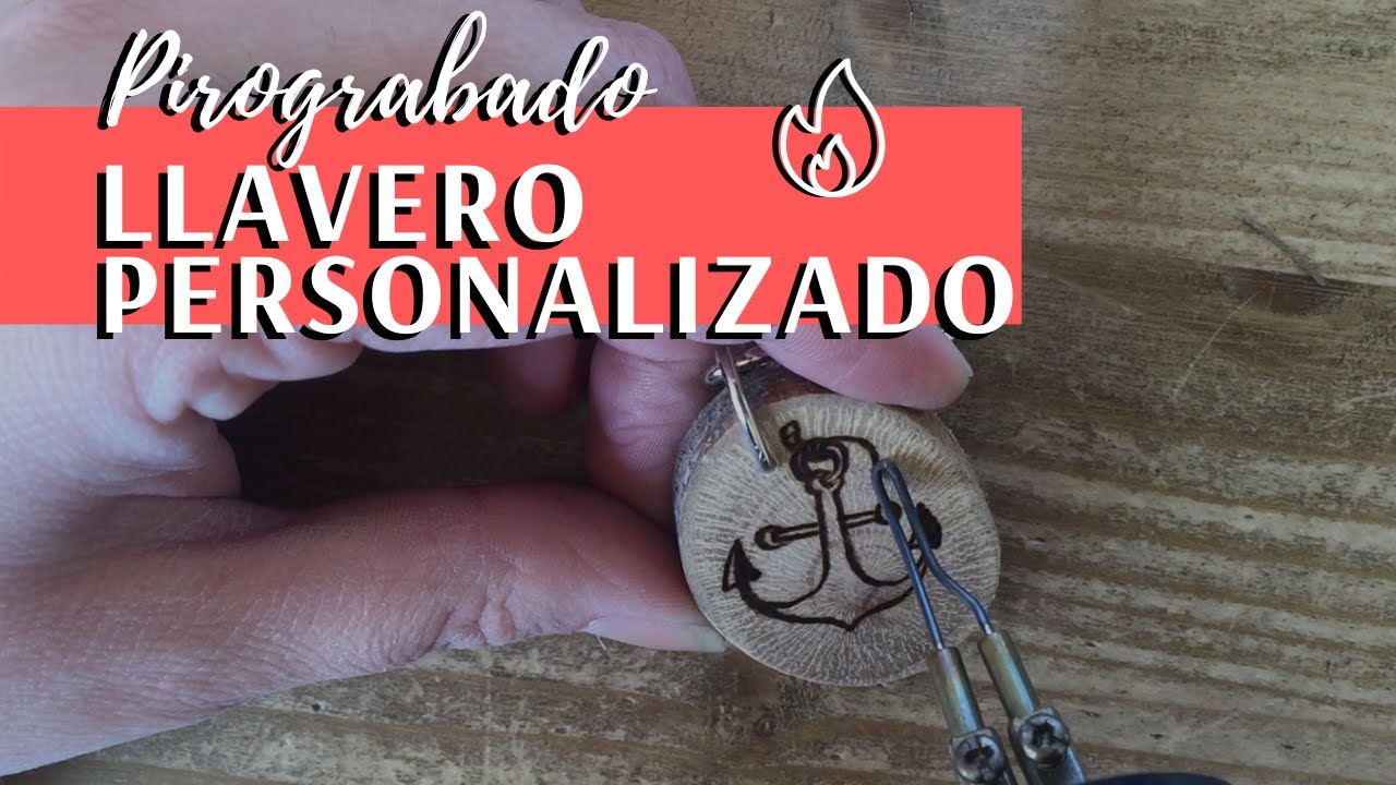 LLAVERO DE MADERA PIROGRABADO CON NOMBRE JUDIT | tocafusta