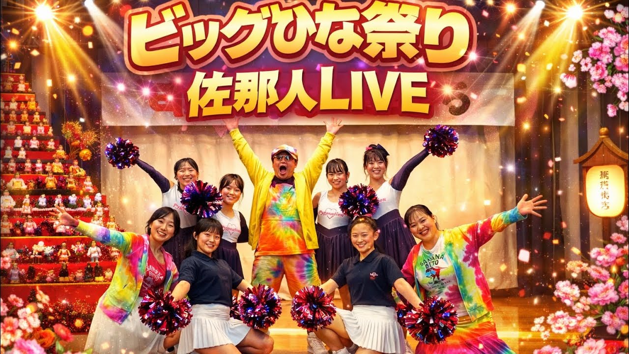 【第38回　阿波勝浦元祖ビッグひな祭り　 Sanana Beat JAM 2026.2.22】♪🎼🎶〜🌸佐那人ライブ　第2部🌸〜🎶🎼