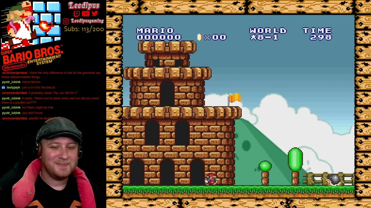 (3of3) Super Mario Bros. - Full Playthrough - Full VoD - Leedipus Uncut