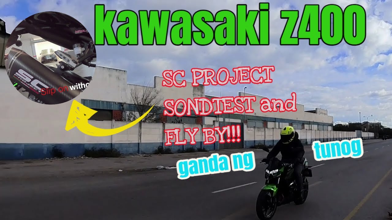 kawasaki z400 sc project soundtest flyby-Kawasaki z400 philippines puresound-z400 sc project  sound