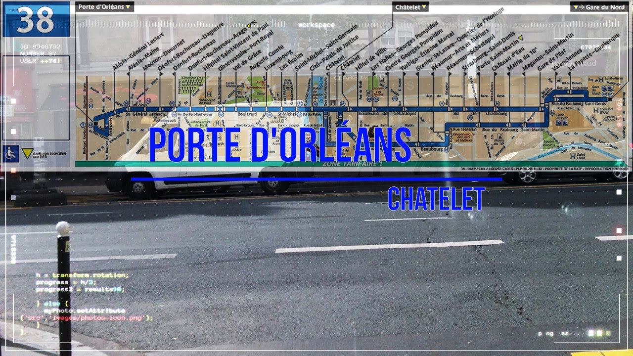 38 Porte d'Orléans/Chatelet en temps réel. #bus #paris
