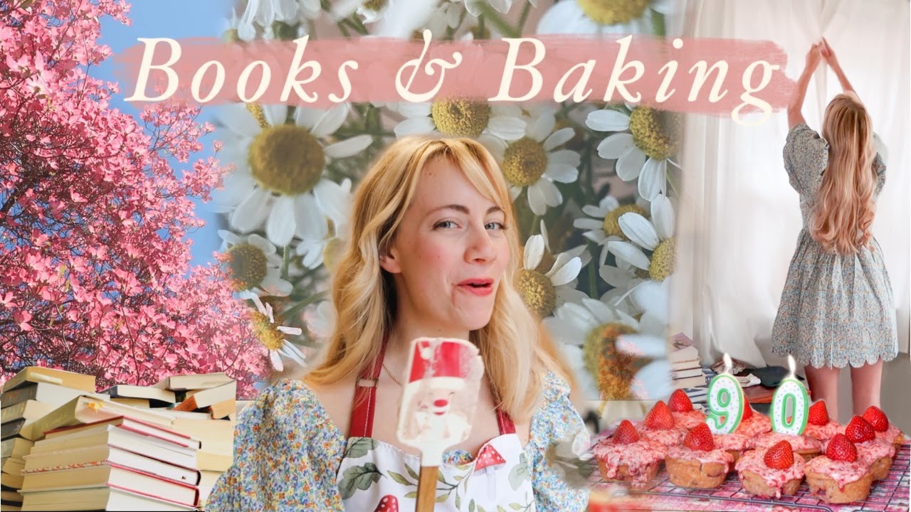 Reading weekend alone 📚 3 books, girly chats & strawberry cupcake baking fail cozy vlog