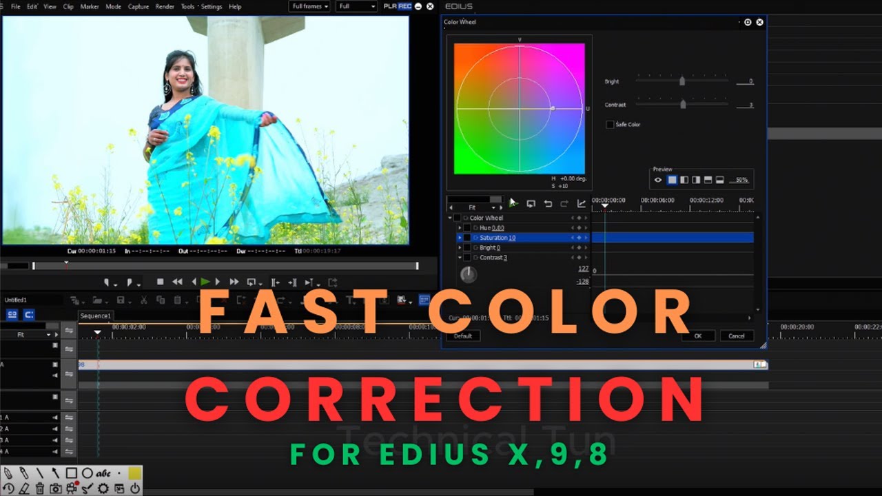 EDIUS X: Fast Color Correction | Quick Color Greading Edius 8, 9, X