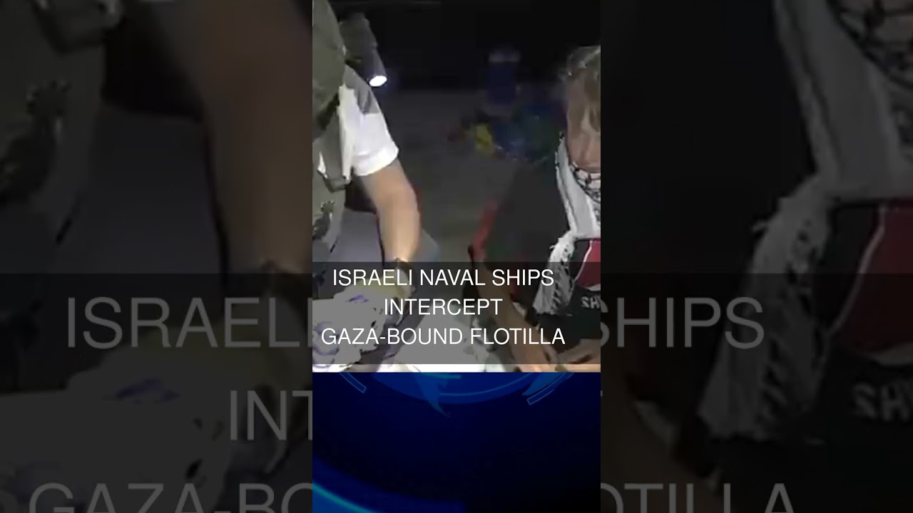 Israeli naval ships intercept Gaza-bound flotilla
