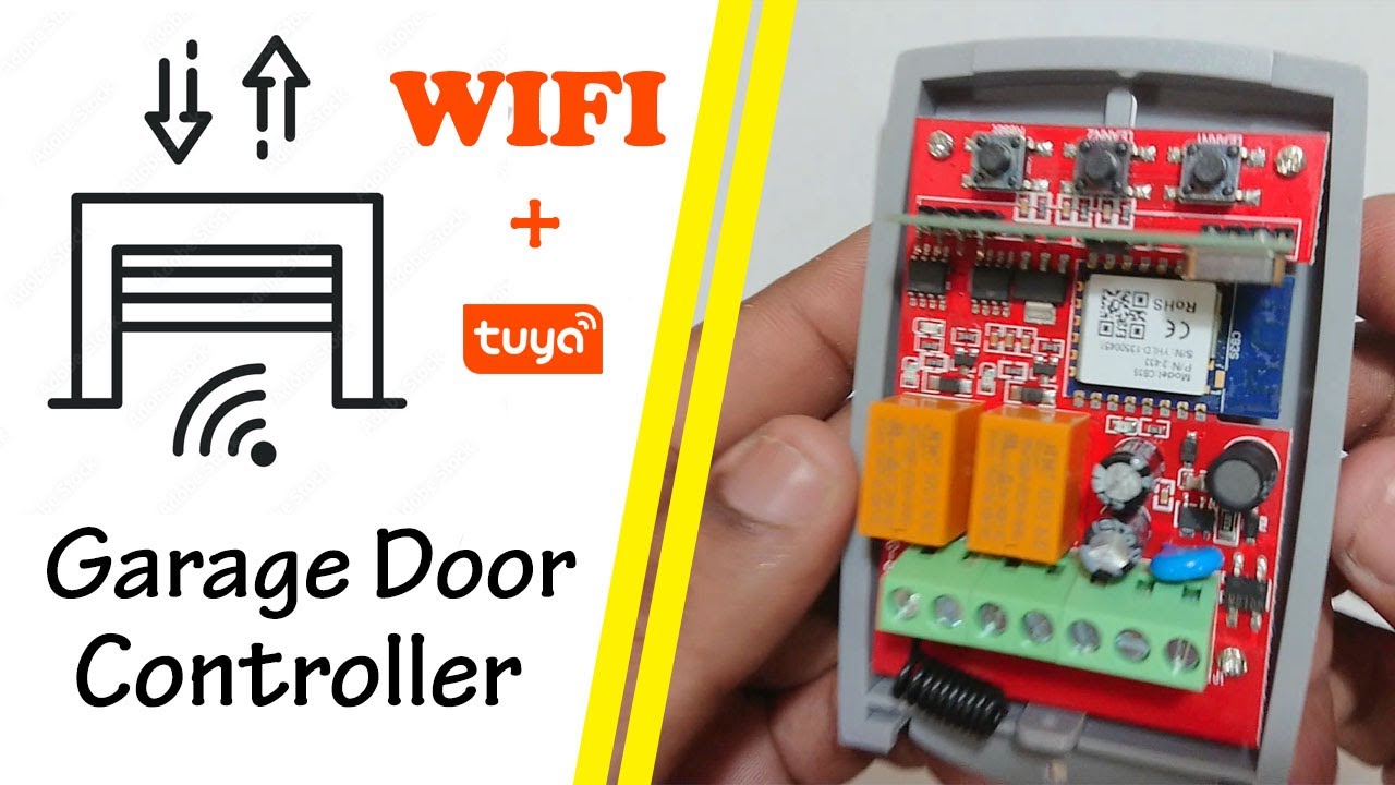 Smart Garage Door Controller wifi Unbox review & configuration || roller door controller