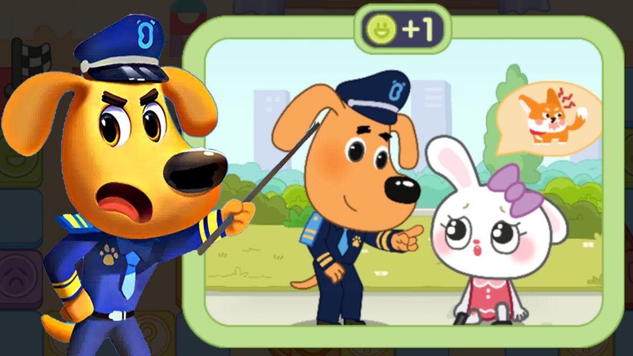 Sheriff Labrador's Safety Tips #11 - She was Bitten by an Animal and Got Help - Babybus Games