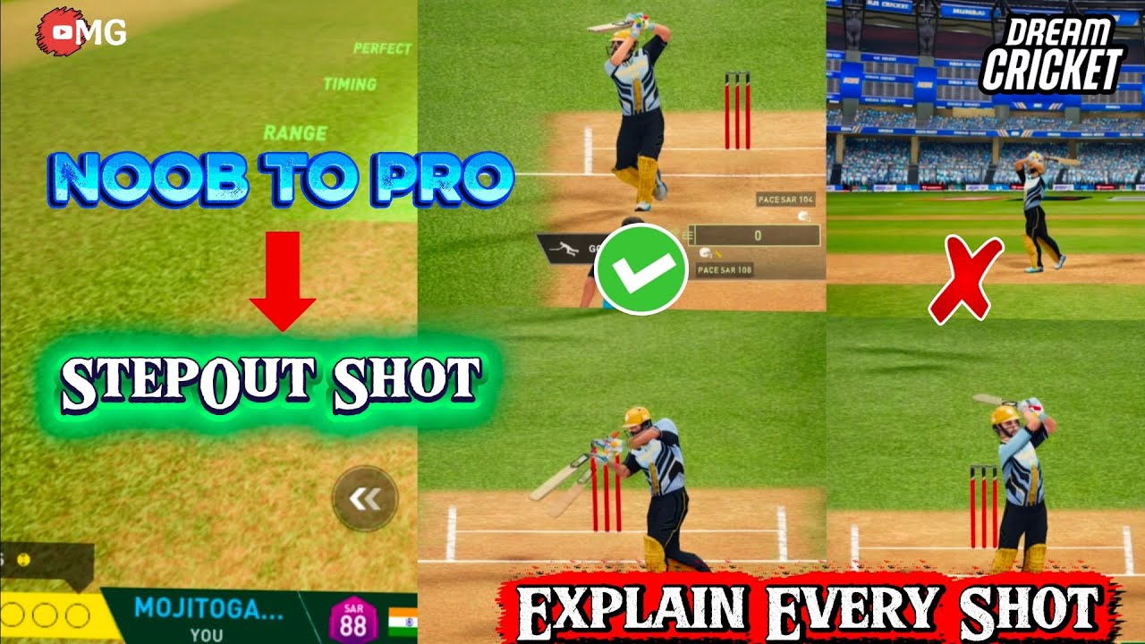 Become pro in Step Out shots in Dream cricket 25 #dreamcricket25 #tipsandtricks #stepout 