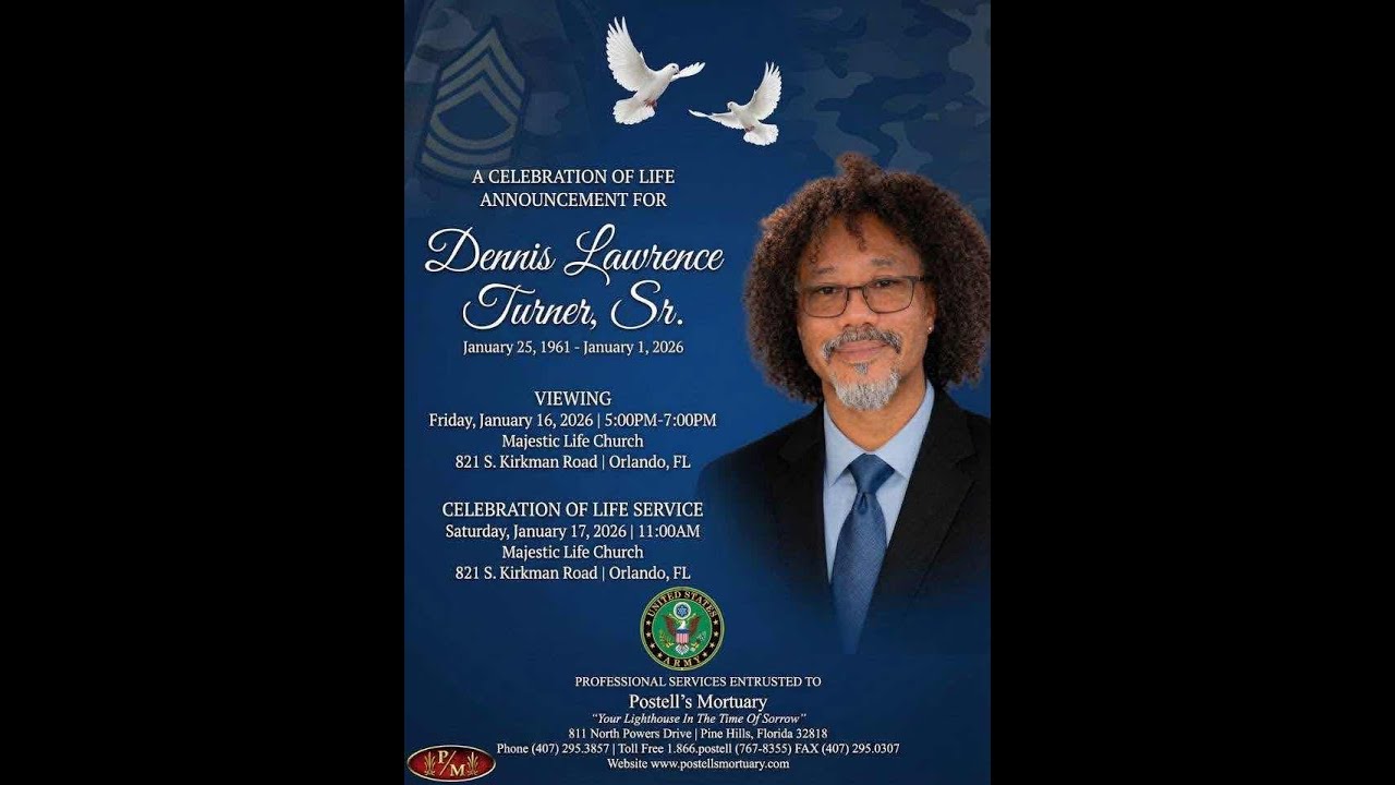 Dennis Lawrence Turner, Sr. (Celebration Of Life)