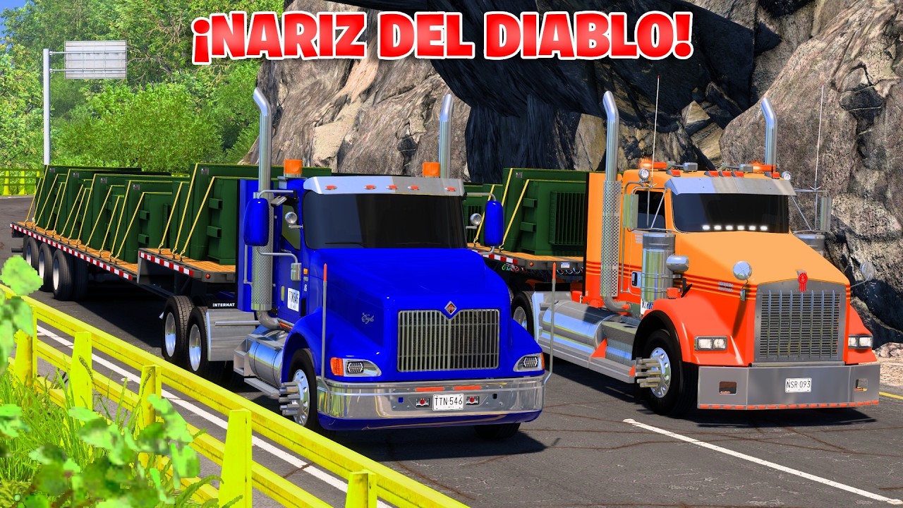 ¡Las TRACTOMULAS MAS VISTAS EN COLOMBIA POR LA NARIZ DEL DIABLO! | American Truck Simulator