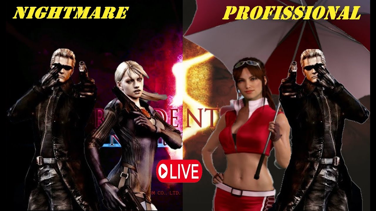 RE 5 - Night Terror - V2 Ultimate Wesker Boss Mod e Jill Boss Mod  - Profissional - Parte 2