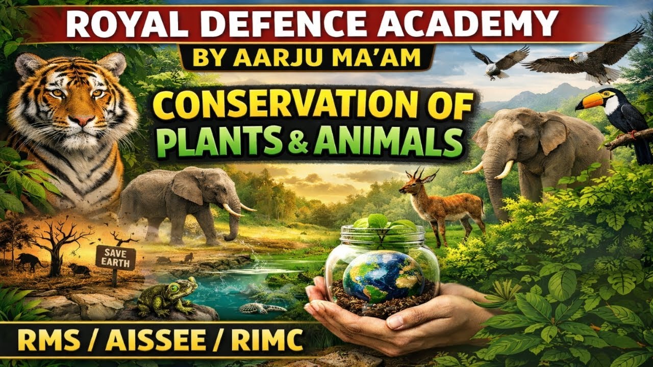 Conservation of Plants and Animals Class 8 | Science | Aarju Ma'am | RMS | AISSEE | RIMC 