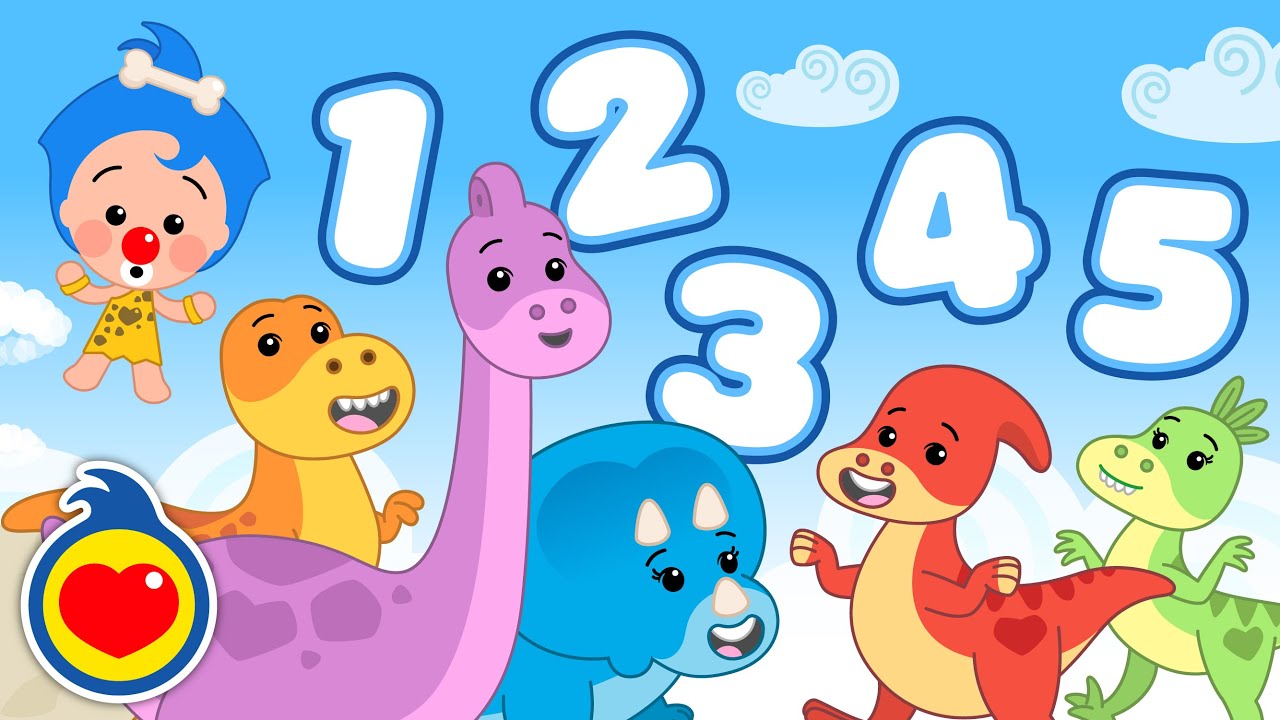 ¿Cuántos Dinosaurios Saltaban en la Cama? ♫ Aprender los Números con Las Canciones de Plim Plim