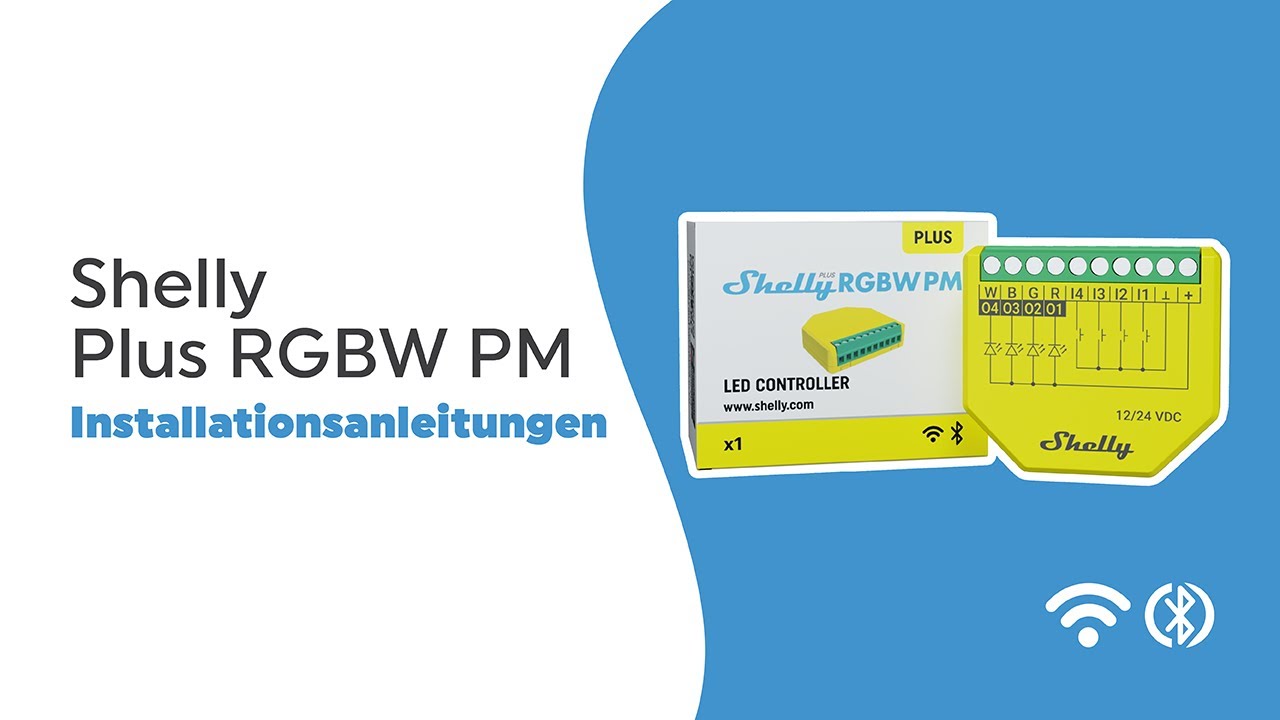 Shelly Plus RGBW PM - Installationsvideo (DE)