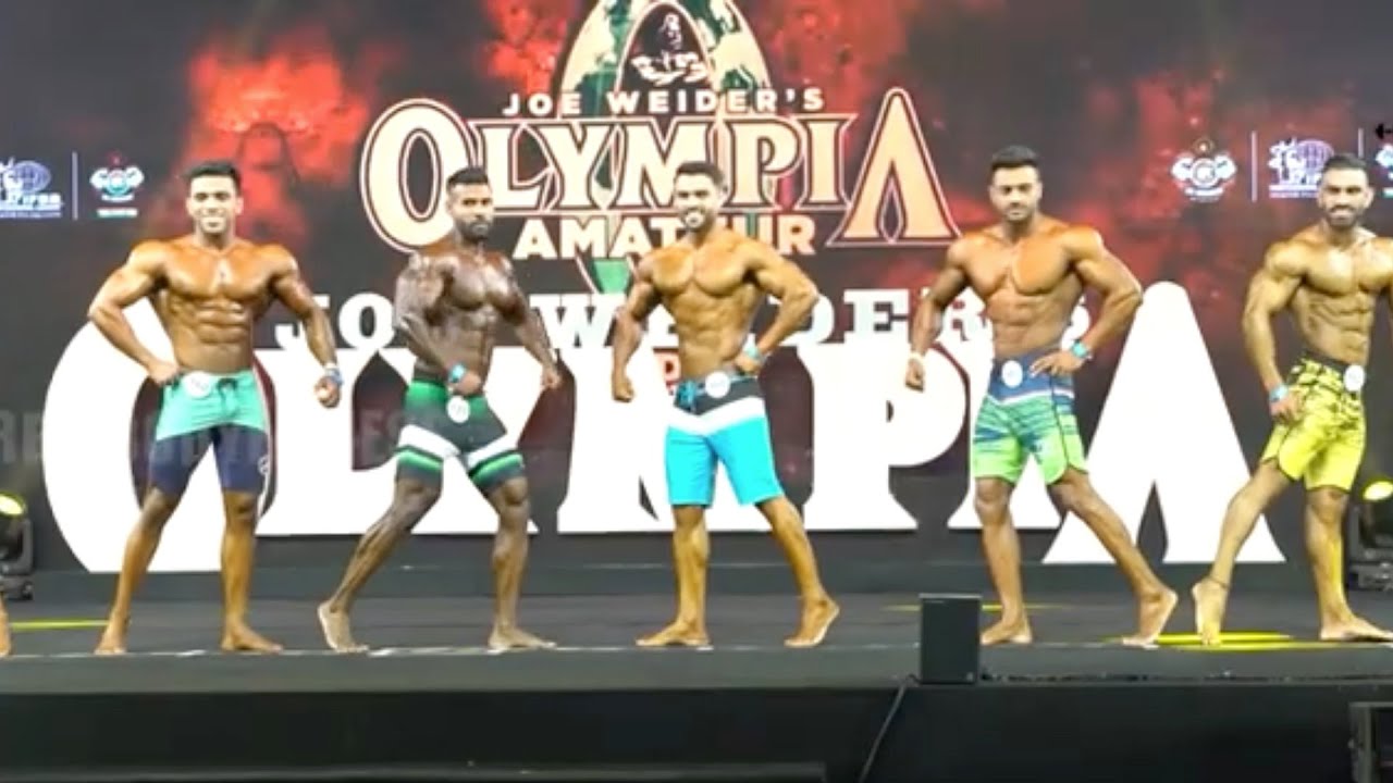 Mens Physique Group B (Class B) Prejudging IHFF Amateur Olympia Mumbai 2022