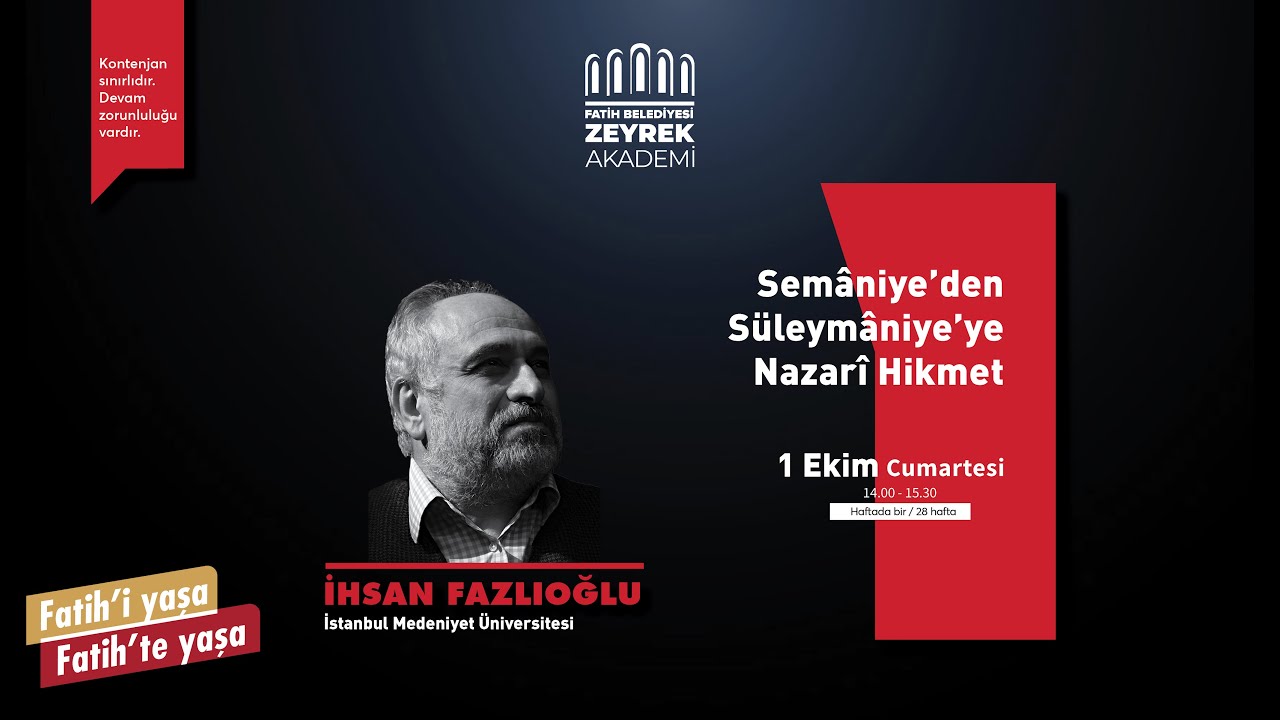 Semaniye'den Süleymaniye'ye Nazari Hikmet - 1
