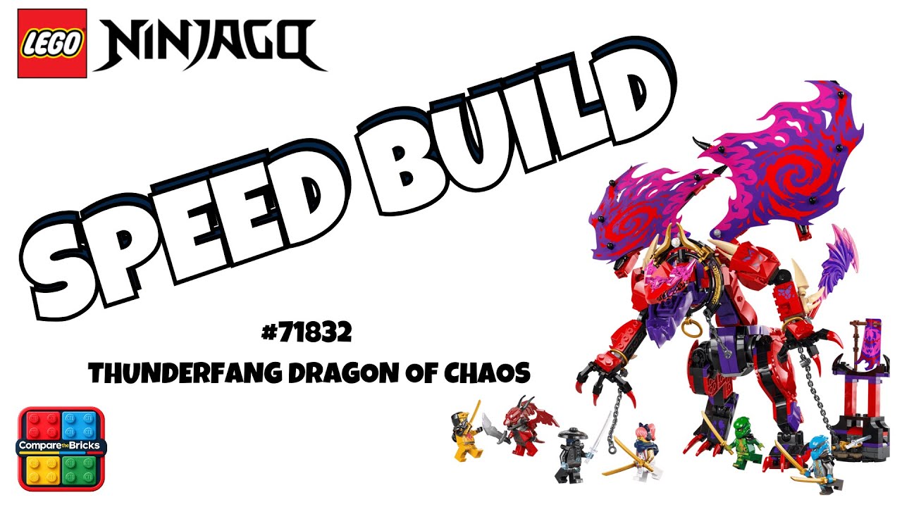 LEGO SPEED BUILD | NINJAGO THUNDERFANG DRAGON OF CHAOS #71832 | 4K | #lego #ninjago #legospeedbuild 