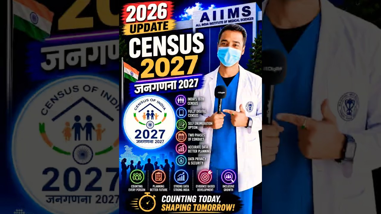 🚨2026 UPDATE ON CENSUS 2027 🔥 | Must Know for NORCET & Nursing Officer Exams