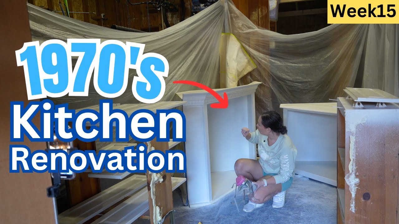 Week 15: Renovating our original 1970s Kitchen! | Furniture restoration & 2 drywall newbies!