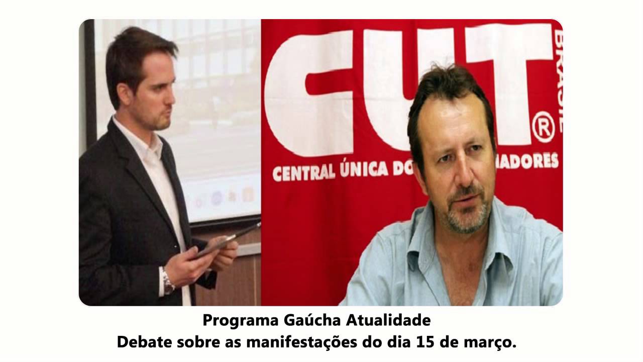 Fabio Ostermann debate com Pres. da CUT - Programa Ga&uacute;cha Atualidade
