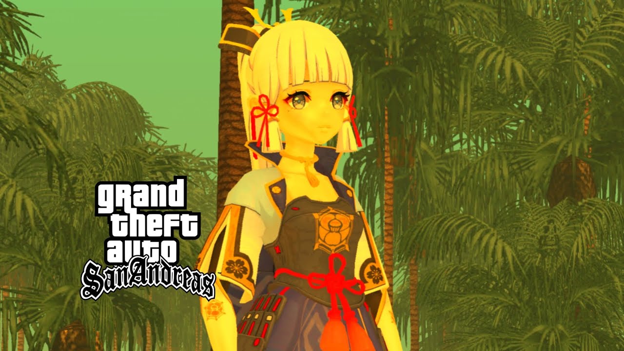 GTA SA - Kamisato Ayaka from Genshin Impact | Skins Mods PC/Android