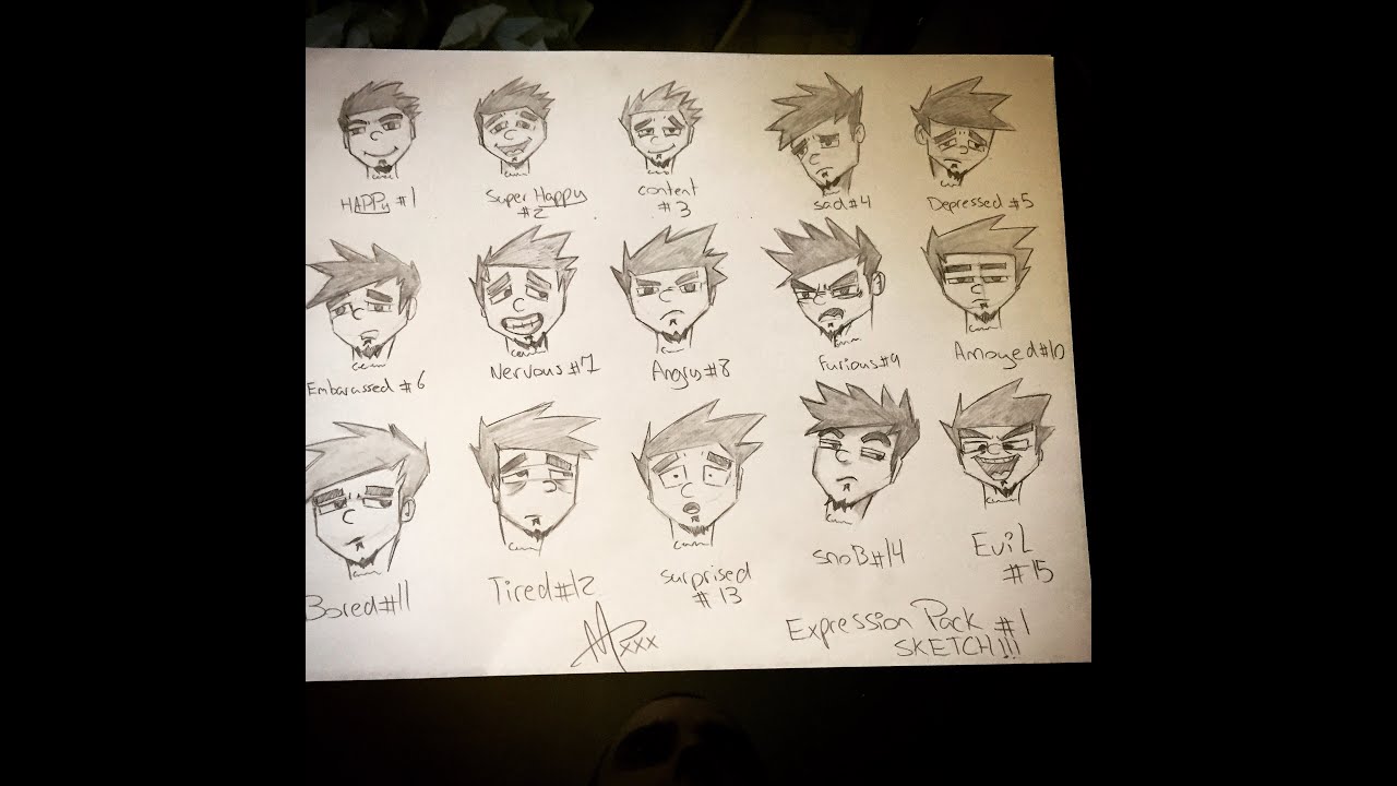 Facial Expression Cartoon Tutaurial