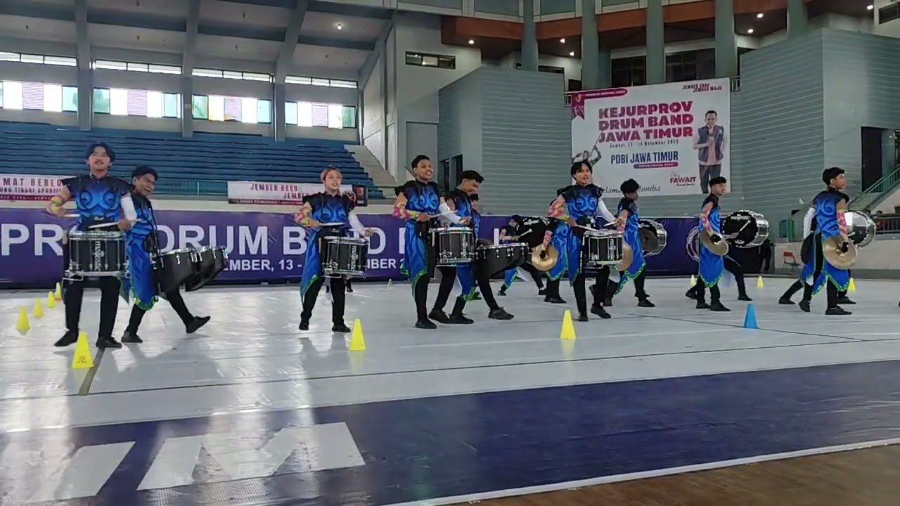Drum Battle Jember Marching Band KejurProv Jatim 13 Nov 2025 perform JMC Jember Marching Carnival