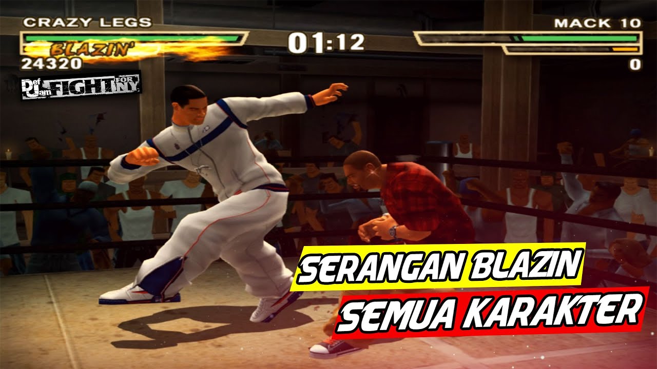 Serangan Blazin (Spesial Attack) Semua Karakter | Def Jam Fight for NY - PS2