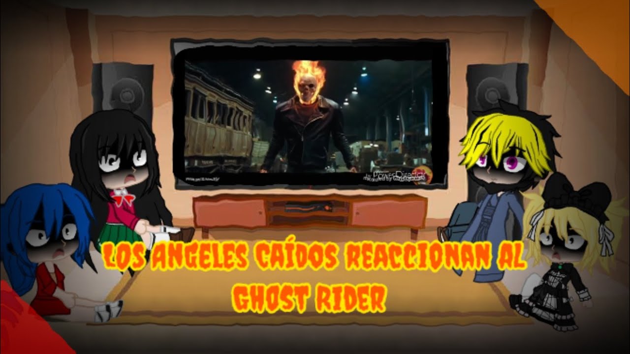 Los Angeles Caídos reaccionan al Ghost Rider ☠️💀 🔥 AMV | Gacha Club