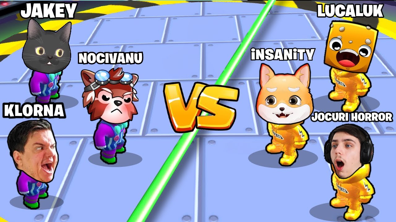 TURNEUL YOUTUBERILOR 3 VS 3 in STUMBLE GUYS! I-am Distrus Rau