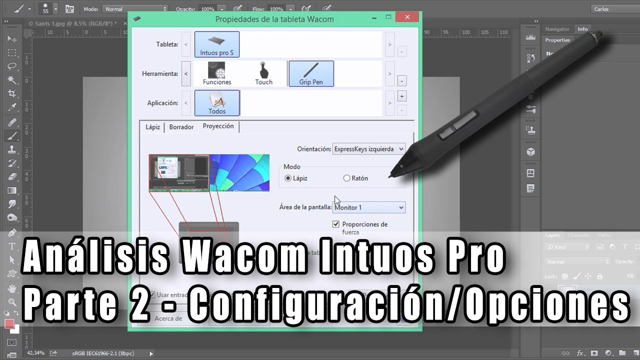 Análisis Intuos Pro - Parte 2 (Configuración y opciones)